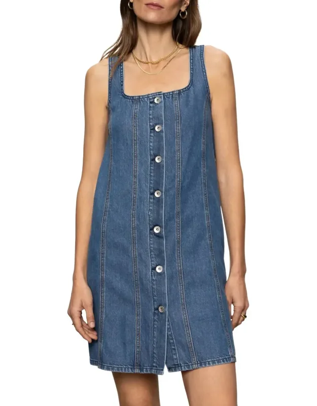 Blossom Denim Mini Dress