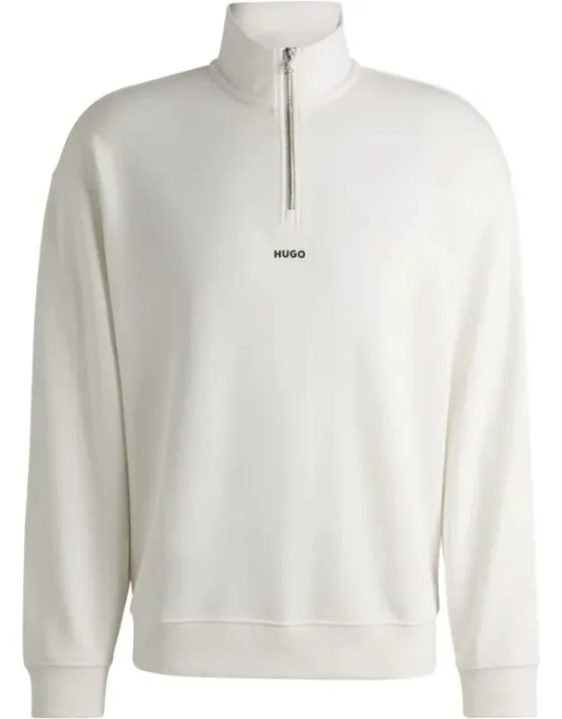 Cotton-terry Zip-neck Sweatshirt