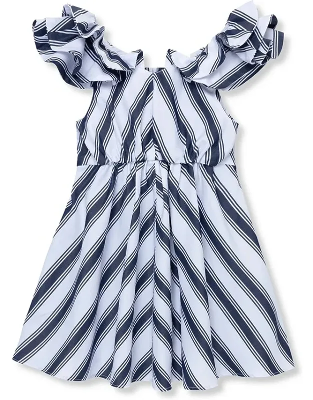 Stripe Ruffle Dress