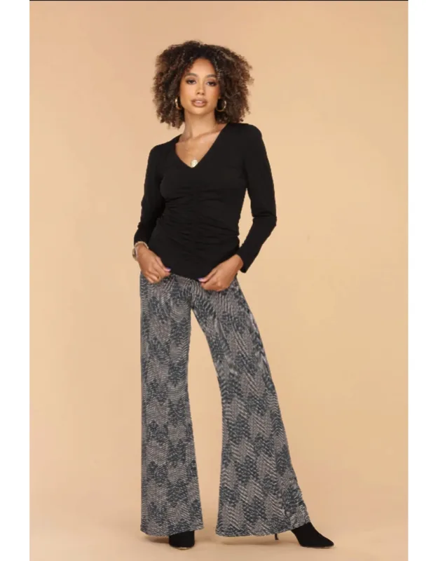 Wide Leg Pants With Waistband