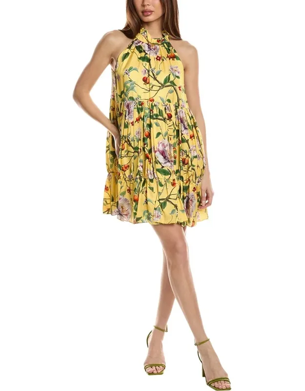 Silk-blend Mini Dress