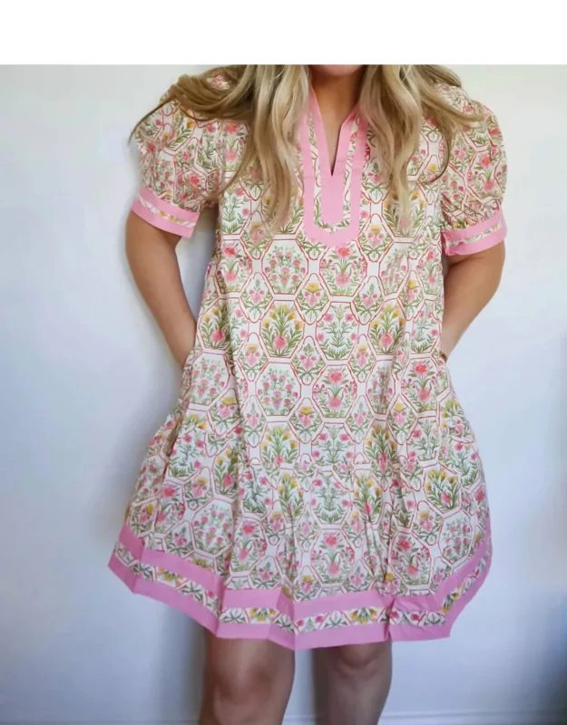 Floral Drop Waist Mini Dress