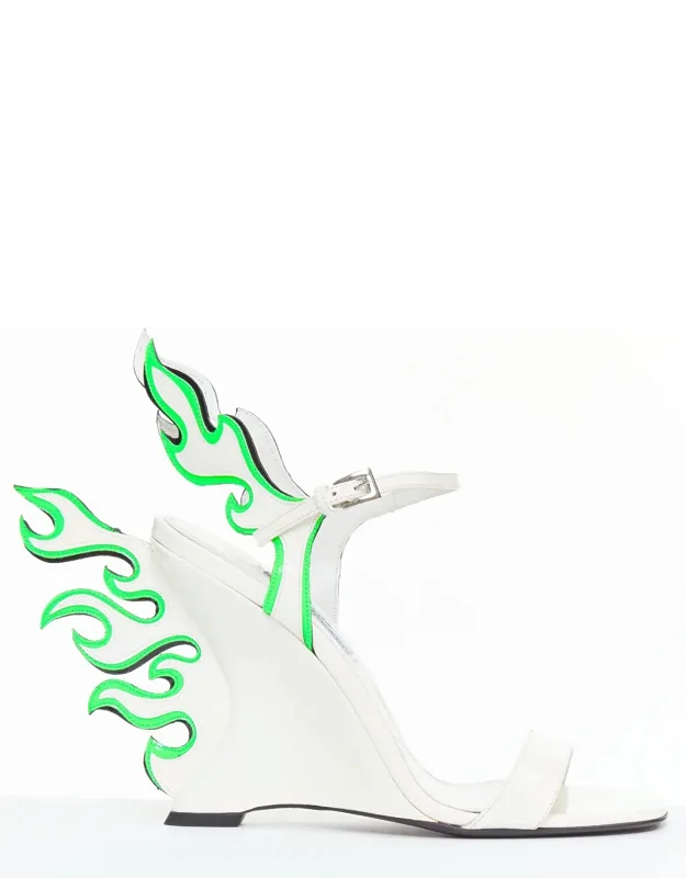 Flame Wedge Sandals