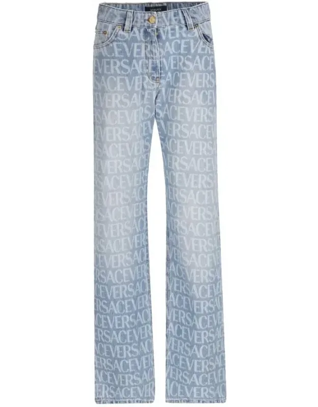 All Over Monogram Denim Jeans