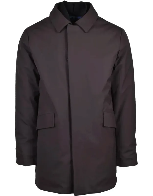 Minimalist Padded Parka With Flap Pockets