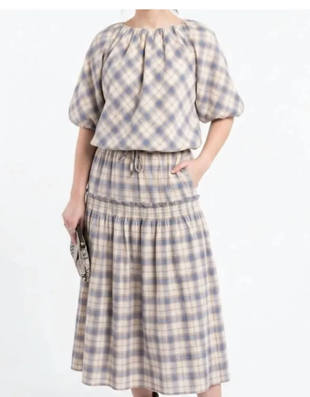 Plaid Skirt Set