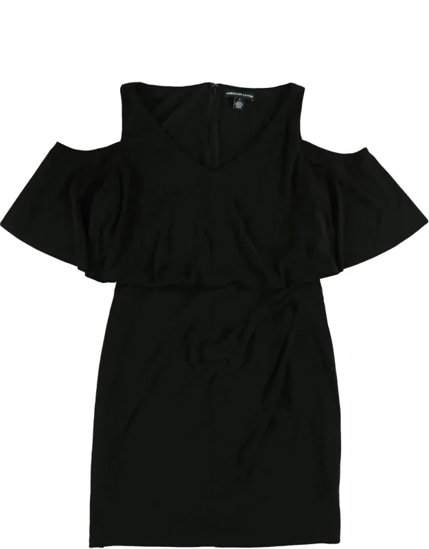 Cold Shoulder Popover Dress