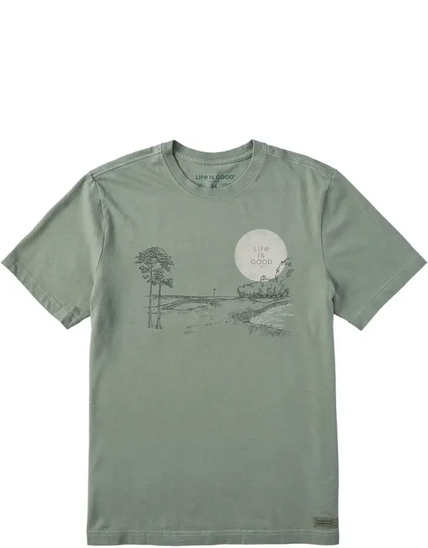 Life Is Good Crusher T-shirt Fabric Washed For Softness 100% Cotton