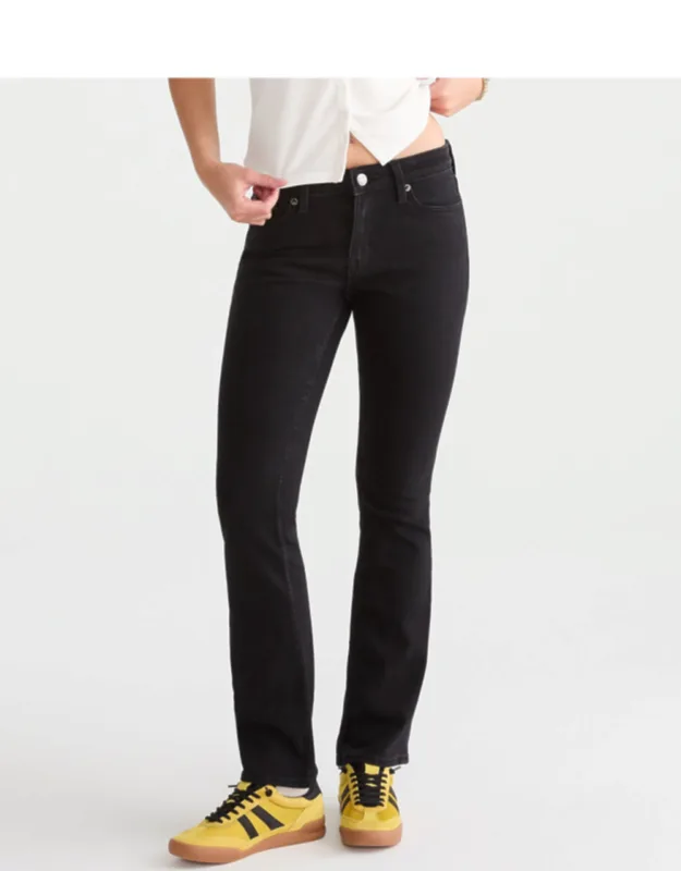 Aeropostale Mid-rise Bootcut Jean Inky-black Wash
