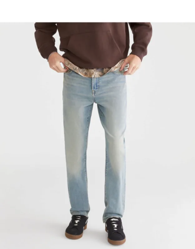 Aeropostale Athletic Straight Premium Air Jean - Light-as-air Stretch Denim, Extra Room In The Thigh