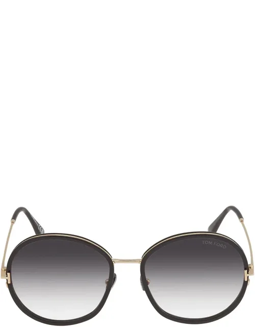 Hunter Smoke Gradient Round Sunglasses