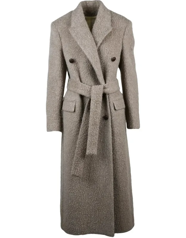 Double-breasted Wrap Coat