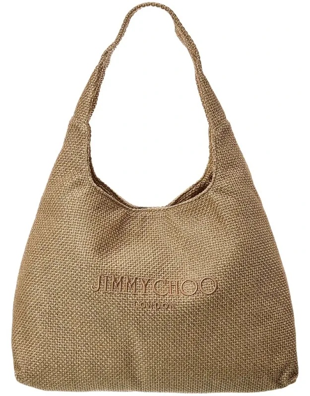 Beach Diamond Large Raffia Hobo Bag