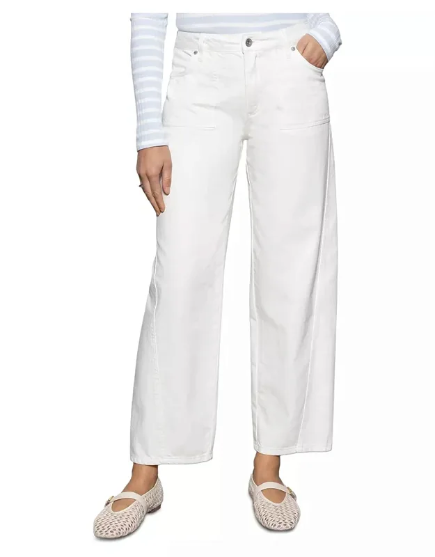 Column Ankle Barrel Jeans