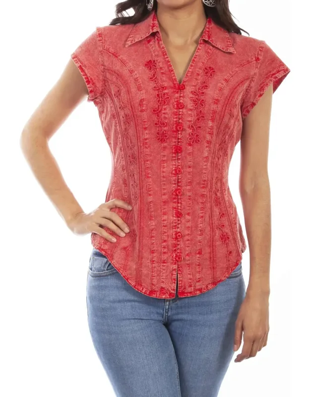 Cap Sleeve Blouse
