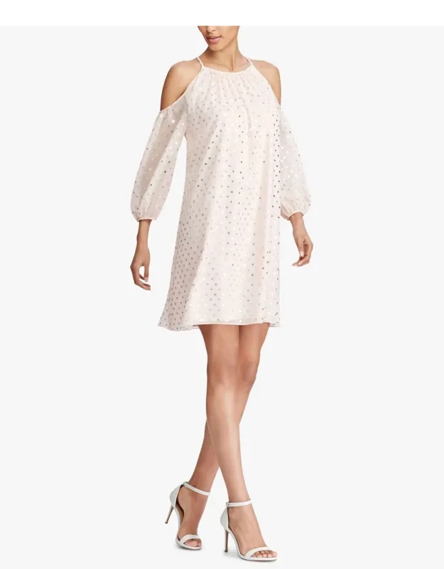 Cold Shoulder Georgette Dress