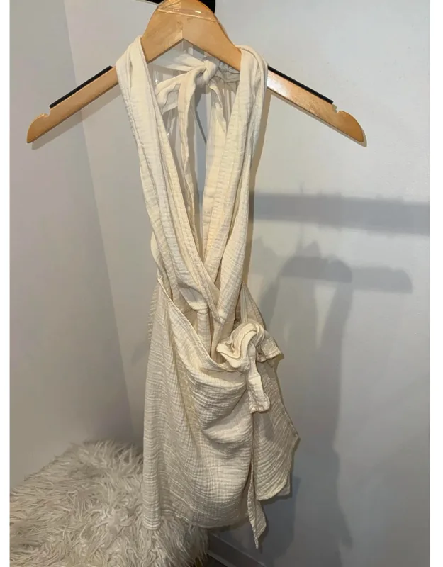Halter Wrap Tie Dress