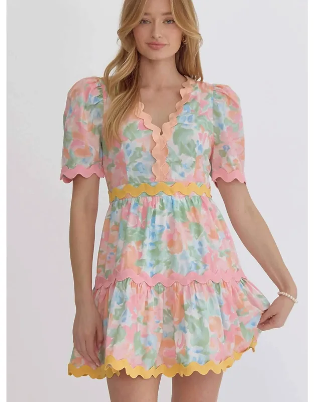 Ric Rac Trim Dress