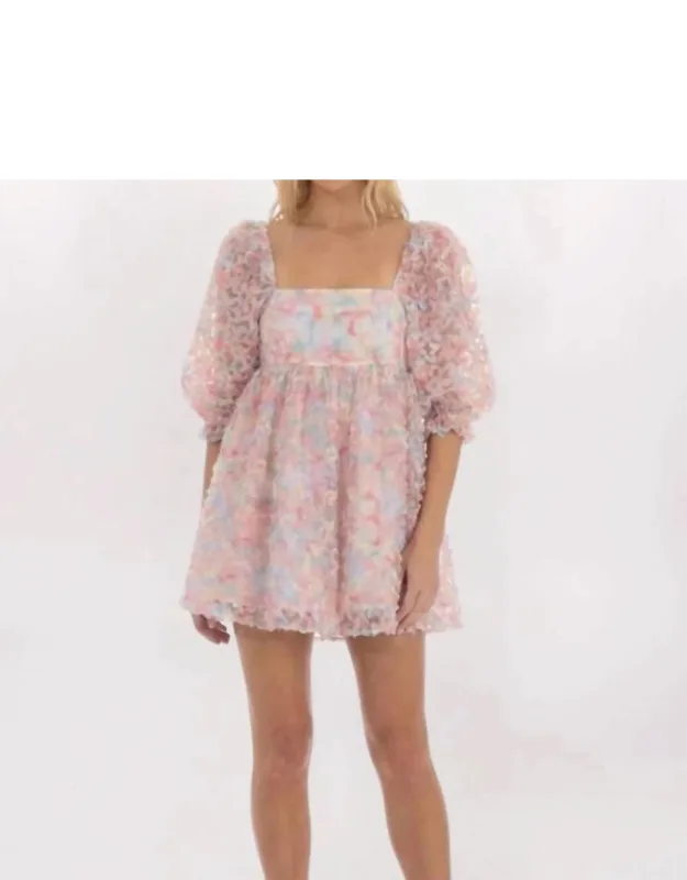 Floral Babydoll Mini Dress