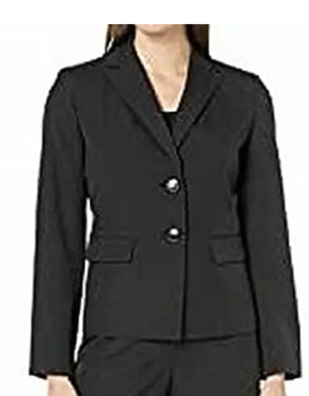 2 Button Notch Collar Blazer