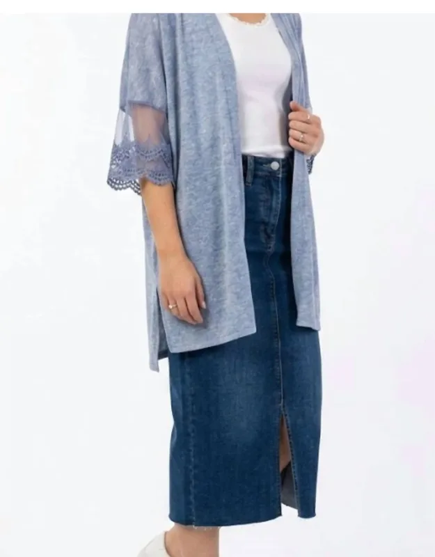 Denim Midi Skirt