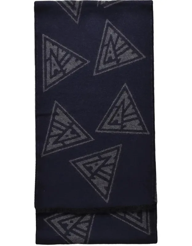 Wool Geometric Scarf