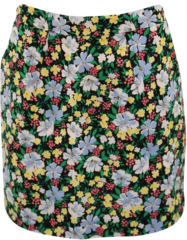 Floral Mini Pencil Skirt
