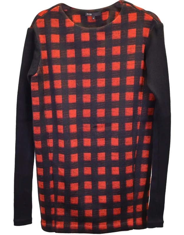 Check Sweater Mini Dress
