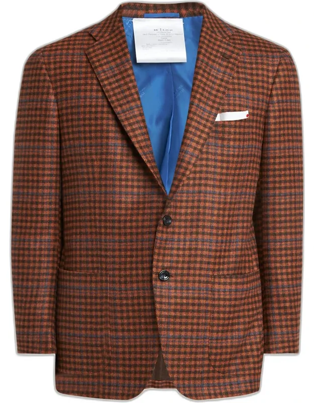Cashmere-wool Check Sport Coat
