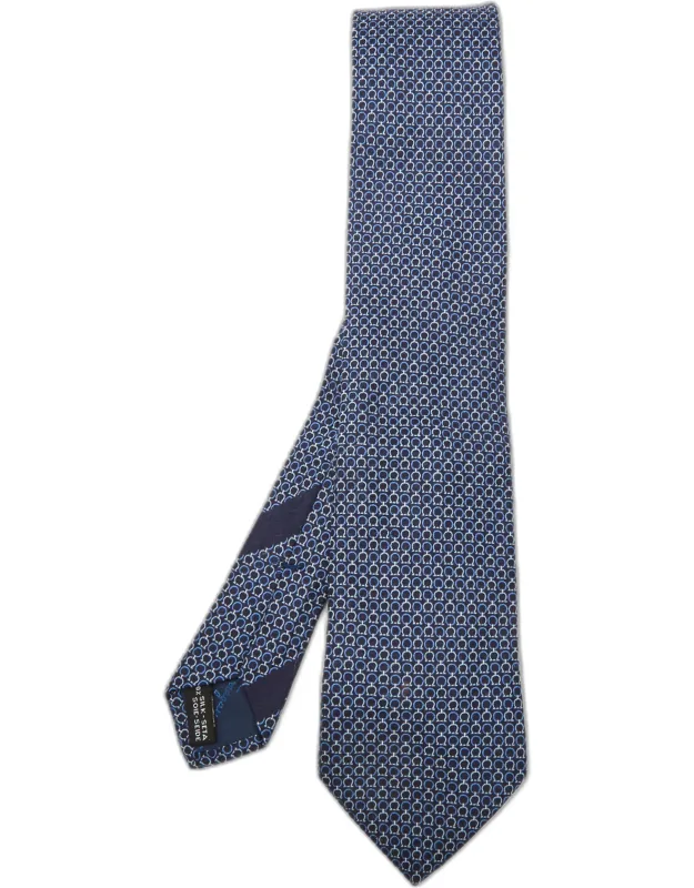 Gancini Jacquard Silk Classic Tie