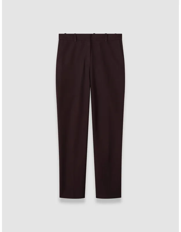 Long Gabardine Stretch Trousers