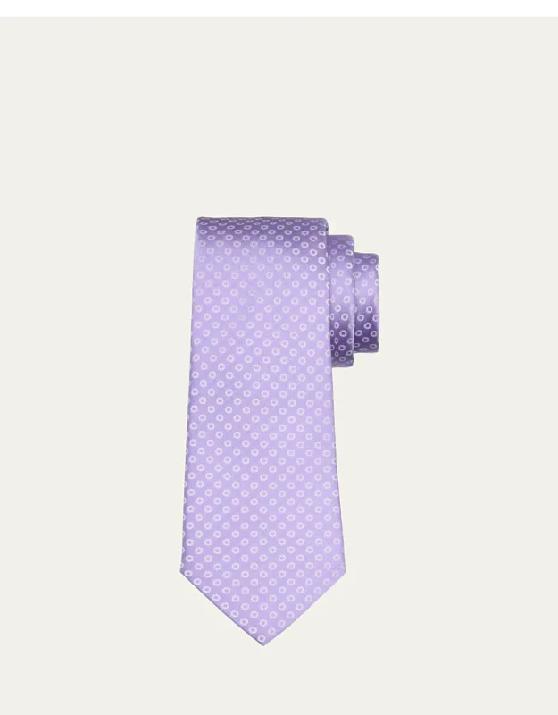 Micro-circle Silk Tie