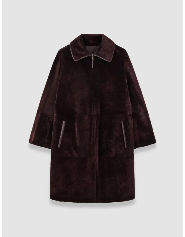 Caspian Soft Shearling Reversible Coat