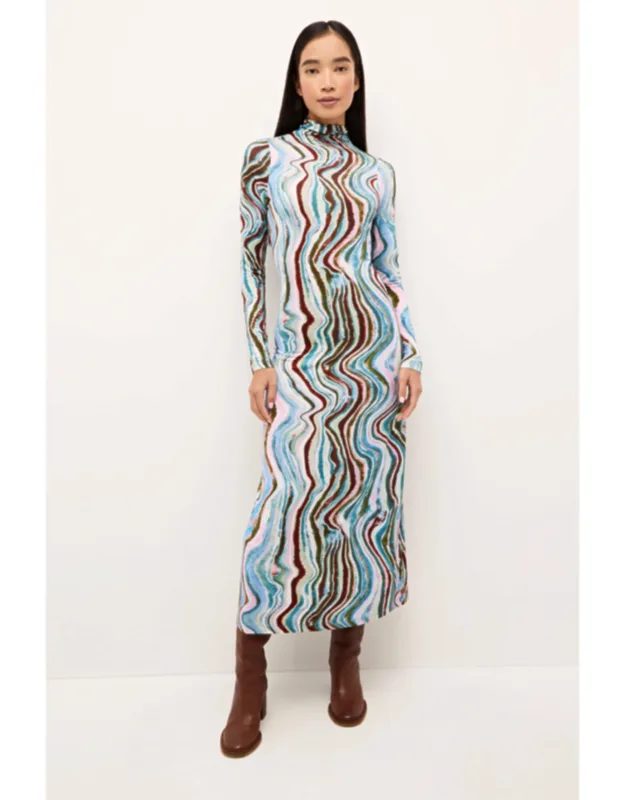 Paxton Dress - Soft Turtleneck, Figure-skimming