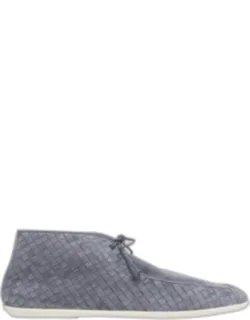 Dawson Intrecciato Leather Chukka Boots
