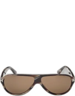 Samuele Acetate Aviator Sunglasses