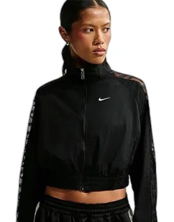 Sportswear Lace Cropped Track Jacket