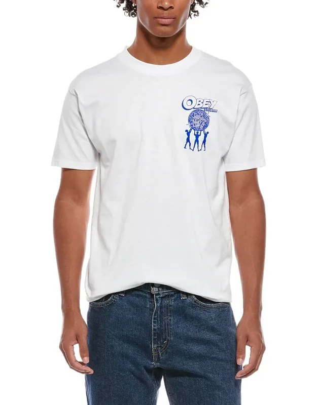 Obey T-shirt - Ribbed Trim, Crewneck