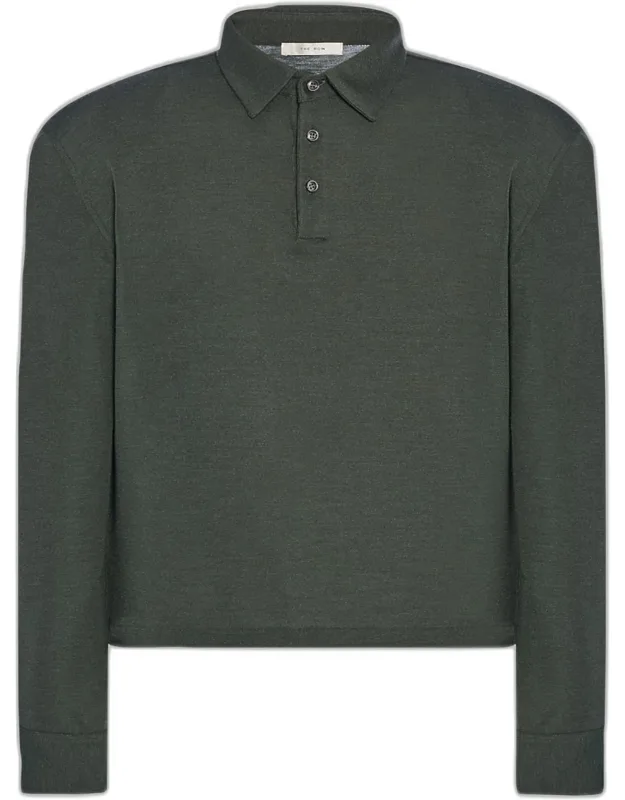 Reyes Wool Silk Polo Shirt