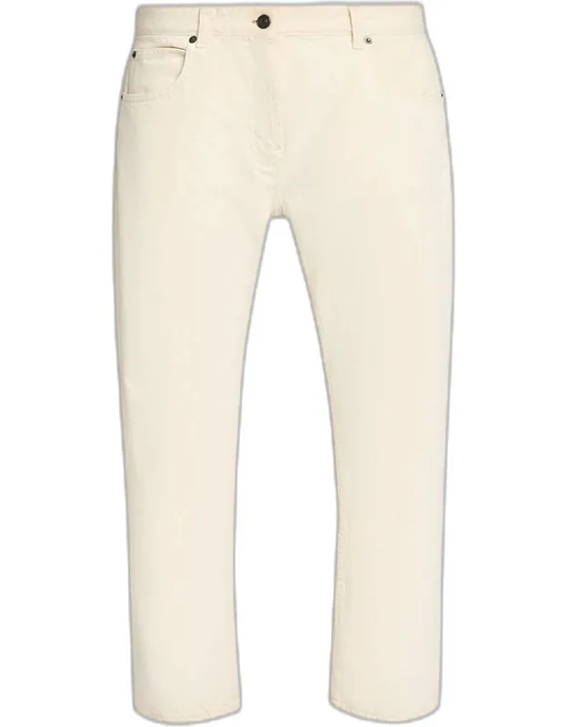 Straight-leg Ankle Jeans