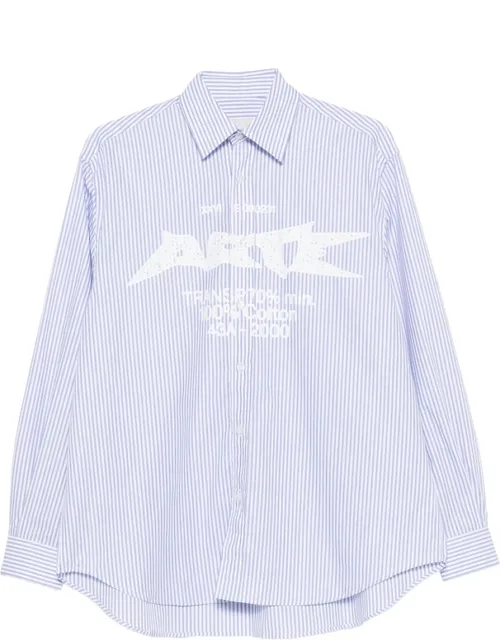 Logo-print Striped Shirt