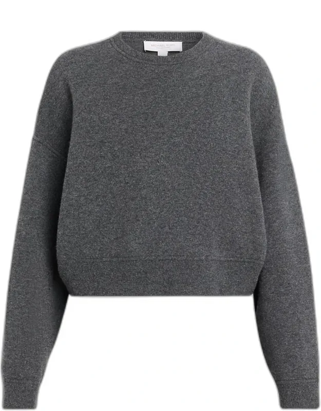 Drop Shoulder Cashmere-blend Sweatshirt