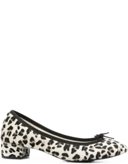 Leopard-print Bow-detail Pump