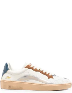 Distressed Panelled Sneakers