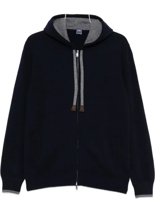 Davis Zip-up Drawstring Knitted Hoodie