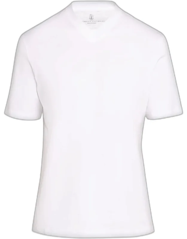 Cotton V-neck T-shirt
