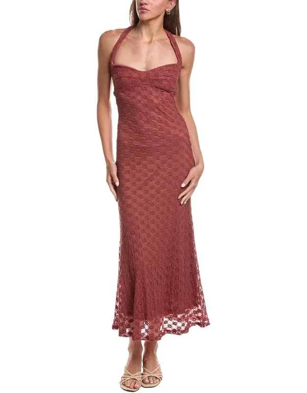 Halter Neck Maxi Dress