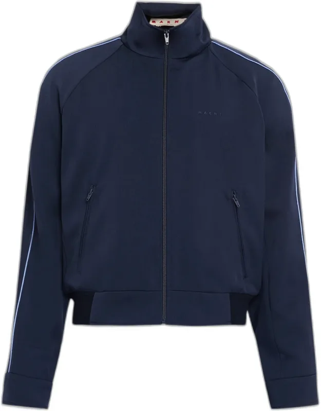 Wool Zip Track Jacket