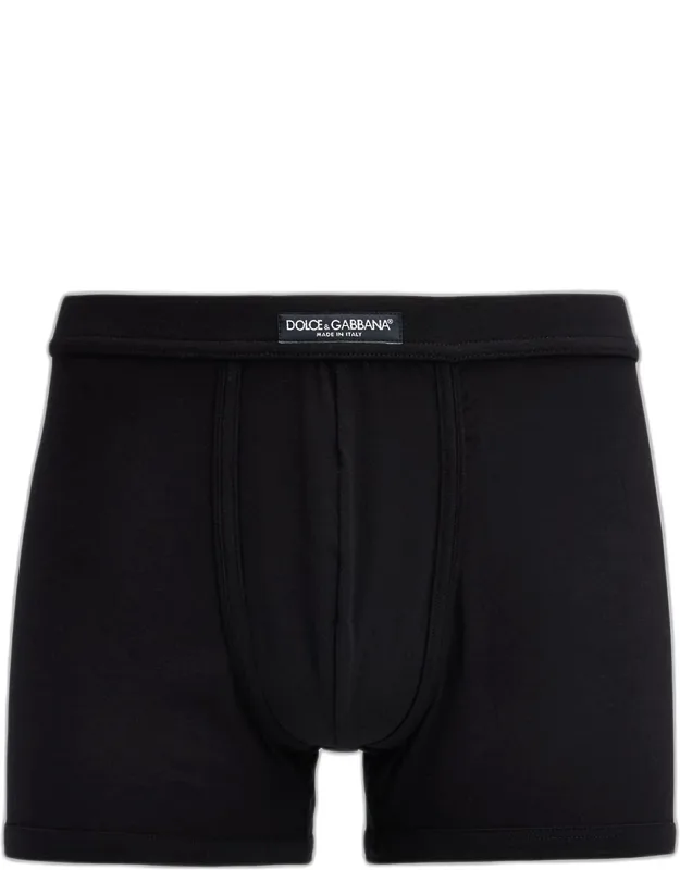 Logo Label Stretch Jersey Boxer Briefs