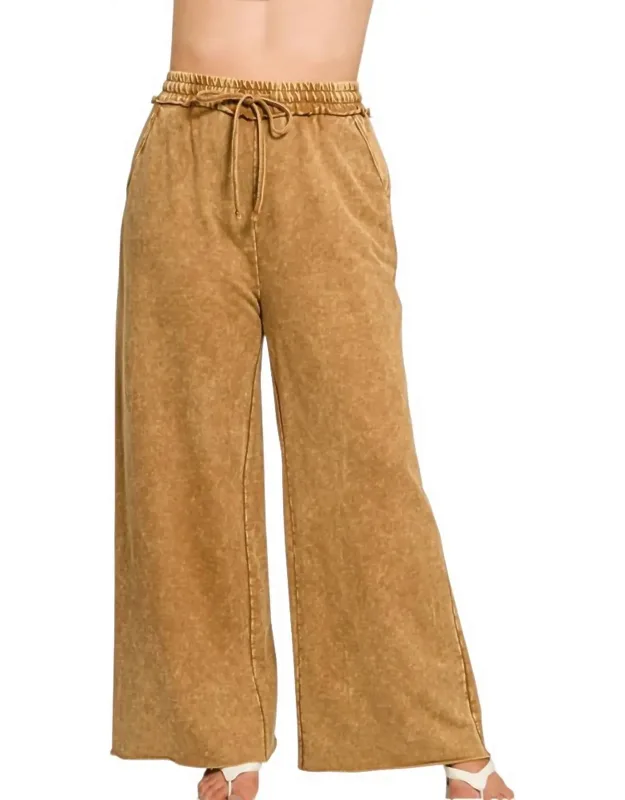 French Terry Wide Leg Pants